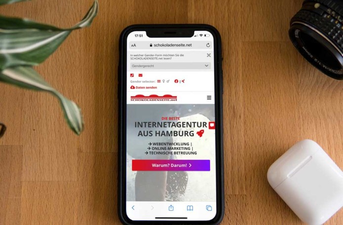 SCHOKOLADENSEITE.net - Webseiten Relaunch