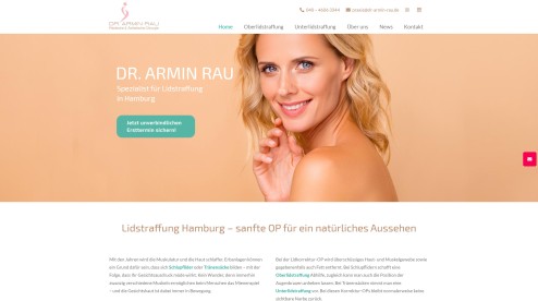 Desktop Screenshot von der Startseite von Lidplastik Hamburg